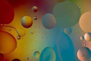 Colorful Oil Bubbles Background photo