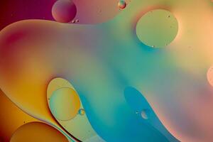 Colorful Oil Bubbles Background photo