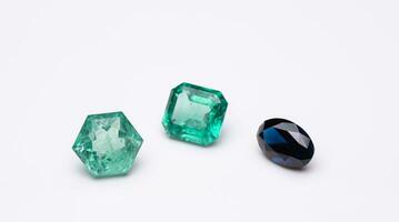 Natural emerald gemstone photo