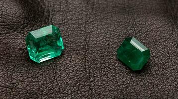 Natural emerald gemstone photo