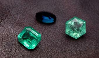 Natural emerald gemstone photo