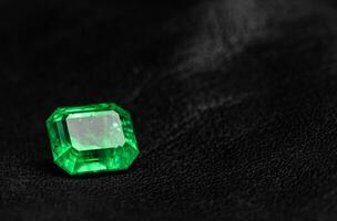 Green Natural Emerald Gemstone photo