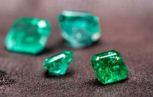 Green Natural Emerald Gemstone photo