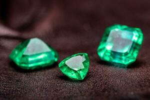 Green Natural Emerald Gemstone photo