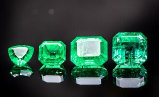 Green Natural Emerald Gemstone photo