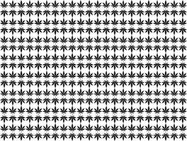 canabis además conocido como marijuana hoja silueta motivos patrón, lata utilizar para decoración, florido, fondo de pantalla, fondo, textil. moda, tela, teja, piso, cubrir, envase, ect. vector ilustración