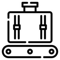 Baggage Claim Icon Illustration, for uiux, web, app, infographic, etc vector