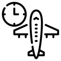 Boarding Time Icon Illustration, for uiux, web, app, infographic, etc vector