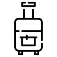 equipaje icono ilustración, para uiux, web, aplicación, infografía, etc vector
