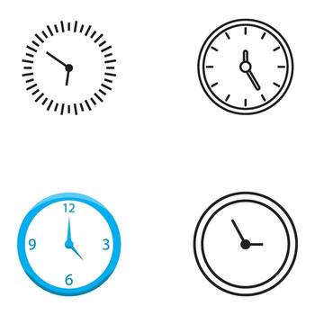 wall clock icon vector