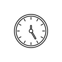 wall clock icon vector