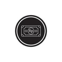 rupiah money icon vector