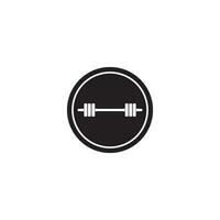 barbell icon vector