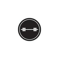 barbell icon vector