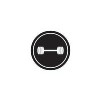 barbell icon vector