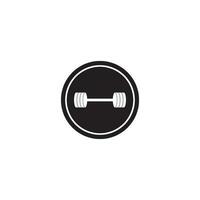 barbell icon vector