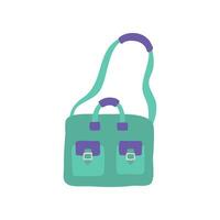 Cartoon Color Travel Suitcase Bag. Vector