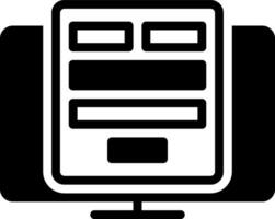solid icon for formed vector