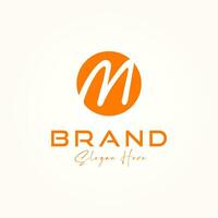 Abstract Letter M Logo Design Vector Template