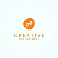 Modern Letter A Logo Design Vector Image