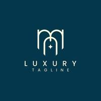 Luxury Letter M Logotype For Elegant and Stylish Fashion Business vector