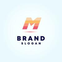 Creative and Modern Letter M Logo Design Vector Image
