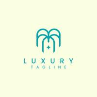 Luxury Letter M Logotype For Elegant and Stylish Fashion Business vector