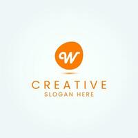 Initial Letter W Logo Design Vector Illustrations