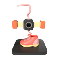 Printing Shoe 3D Illustration Icon png