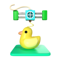 Printing Character 3D Illustration Icon png