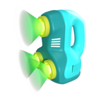 3d scanner 3d illustratie icoon png