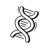 Genes doodle Icon Design illustration. Science and Technology Symbol on White background EPS 10 File vector