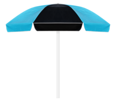 Blue and black beach umbrella png