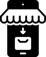 solid icon for collect vector