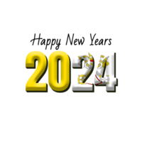 happy new year 2024 with flag Vatican png