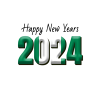 happy new year 2024 with flag Nigeria png