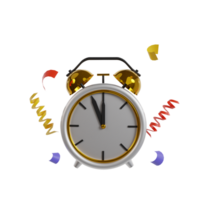 New year 3d icon render clipart png