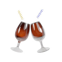 Nouveau année 3d icône rendre clipart png