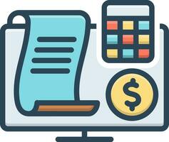 color icon for estimation vector