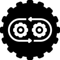 solid icon for ongoing vector