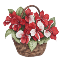 vattenfärg blommig blomma korg design, vattenfärg blomma arrangemang blommig, vattenfärg blomma design, blomma sublimering blommig ClipArt, vattenfärg blomma korg, bröllop dekoration, ai genererad png