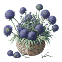 vattenfärg blommig blomma korg design, vattenfärg blomma arrangemang blommig, vattenfärg blomma design, blomma sublimering blommig ClipArt, vattenfärg blomma korg, bröllop dekoration, ai genererad png