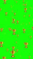 Green Screen Trophy Award Winner Motion Background video