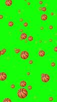 groen scherm basketbal sport- beweging achtergrond video