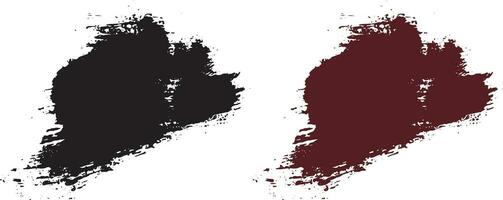 Set of ink paint vector stain