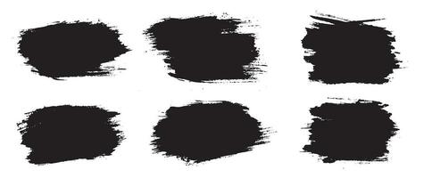 Ink vector black color brush stroke splatter background