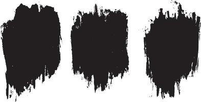 Grunge ink vector black brush stroke