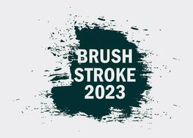 Paint brush stroke vector grunge template