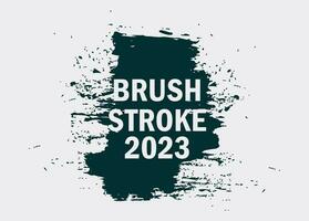 Grunge paint brush stroke illustration vector