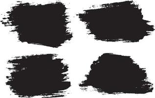 negro grunge textura bandera diseño conjunto vector